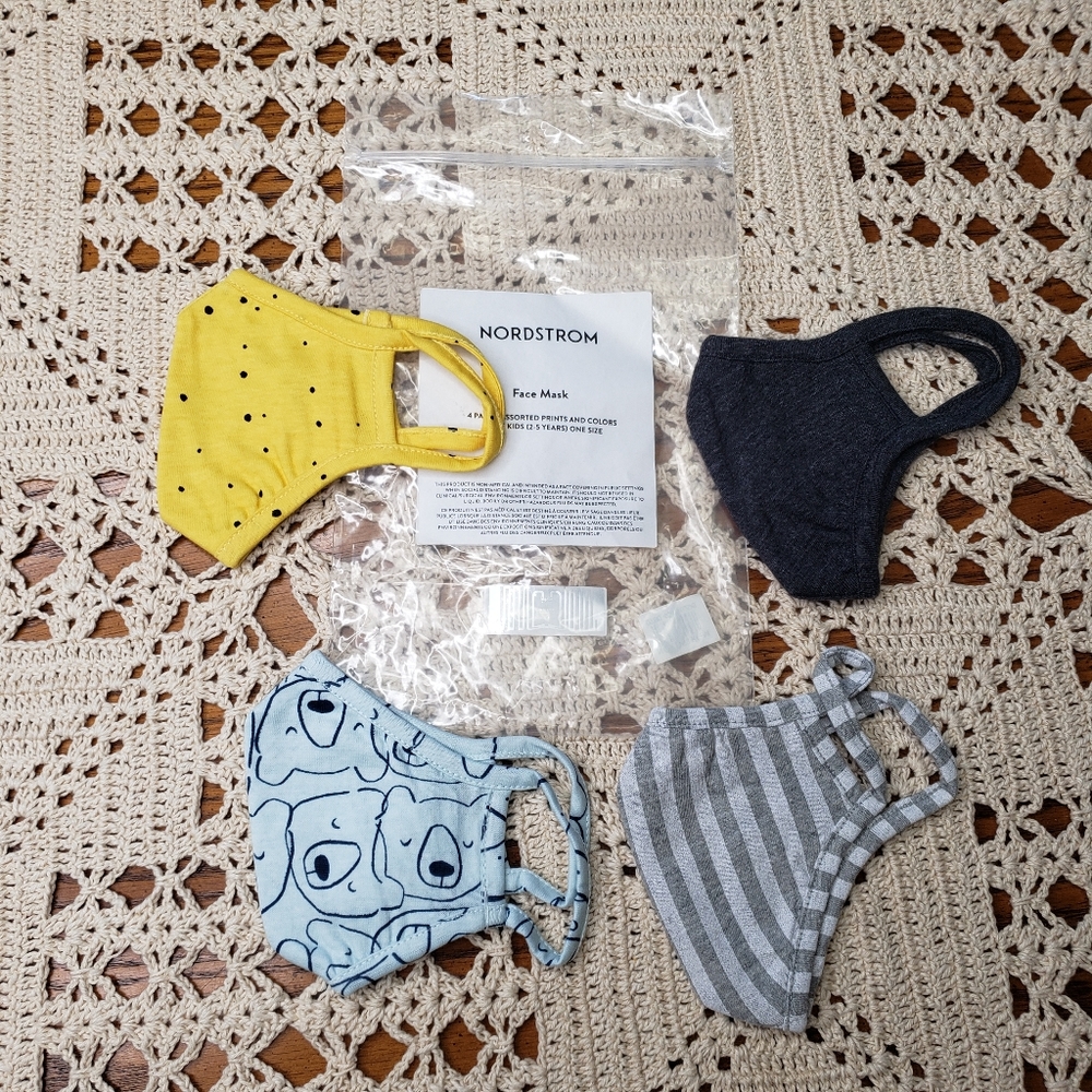 Nordstrom 4 pack face masks set new in package